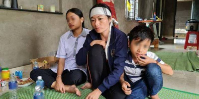 Xót xa 3 mẹ con Quảng Bình thẫn thờ vì bố qua đời khi cứu người mùa lũ