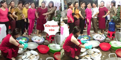 Ngày đầu về nhà chồng, cô dâu bị các dì chống nạnh bắt rửa cả sân bát
