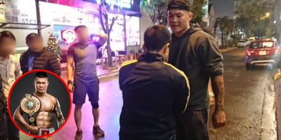 Thanh niên đang trộm xe lôi thì đụng trúng võ sĩ Trương Đình Hoàng