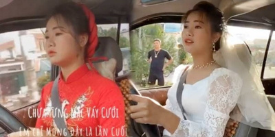 Sự thật về clip cô dâu Thái Bình tự lái xe hoa về nhà chồng