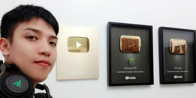 YouTuber NTN thông báo kênh đạt top 3 lượt đăng ký tại Việt Nam