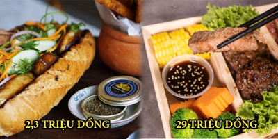 Loạt món ăn có giá trên trời: Bánh mì 2,3 triệu, phở 920 nghìn đồng