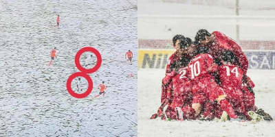 Trận bóng "tàng hình" gợi nhớ đến hình ảnh tuyển U23 Việt Nam năm nào