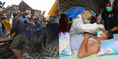 Động đất tiếp tục rung chuyển Indonesia, nhân viên y tế kiệt sức