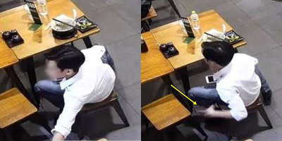 Thanh niên áo sơ mi trắng và màn trộm điện thoại tại nhà hàng