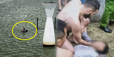 Nam du khách nước ngoài lao xuống sông Hàn cứu thanh niên nhảy cầu