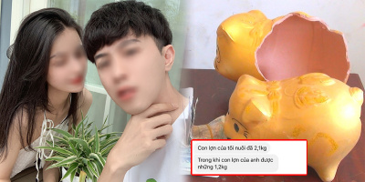 Chồng "méo mặt" vì vừa đập heo lấy 2 triệu đã bị vợ phát hiện