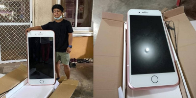 Thanh niên nhận chiếc iPhone “siêu to khổng lồ” khi mua hàng online