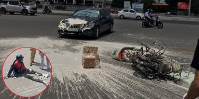 Vụ Mercedes tông xe chở sơn ở Mỹ Đình: "Khó thế mà cũng làm được"