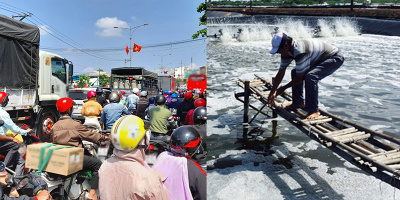 Kẹt xe miền Tây ngày lễ, chủ nuôi tôm như ngồi trên đống lửa