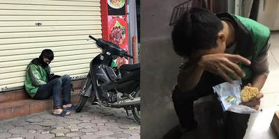 Shipper say nắng, ướt nhẹp mồ hôi giao hàng giữa nắng 40 độ