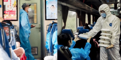 "Chế độ chăm sóc" bà con trên chuyến tàu vượt 1.000km về quê Quảng Trị