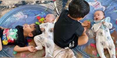 Khoảnh khắc hai con của Phạm Hương trò chuyện như "hai người đàn ông"