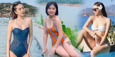 Dàn biên tập viên VTV diện bikini "gây sốt": Hoàng Linh lộ hình xăm