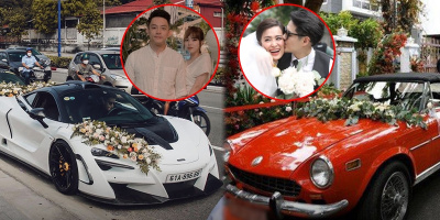 Choáng ngợp với dàn siêu xe tiền tỷ trong đám cưới của sao Việt