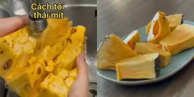 Vợ Tây khiến chồng Việt “khóc ròng” vì màn bổ mít chẳng giống ai