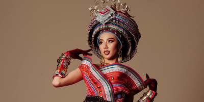 Dàn hậu Việt diện trang phục truyền thống Thái: Thùy Tiên đỉnh nhất