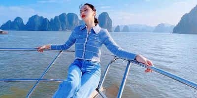 Sao Việt thả dáng trên du thuyền: Hương Giang diện đồ kín đáo bất ngờ