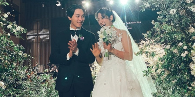 Cận cảnh nhan sắc cô dâu Park Shin Hye và chú rể Choi Tae Joon