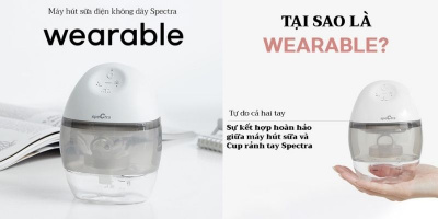Máy hút sữa Spectra Wearable – Siêu phẩm giúp chị em nuôi con bằng sữa mẹ dễ dàng