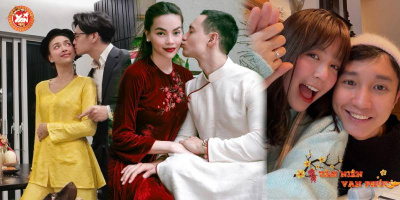 Khoảnh khắc hạnh phúc của những cặp đôi showbiz trong ngày đầu năm
