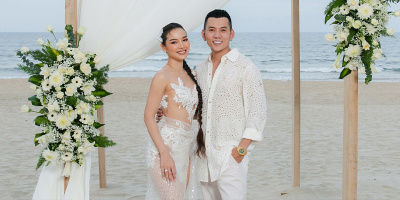 Phương Trinh Jolie - Lý Bình tổ chức tiệc cưới hoành tráng tại biển