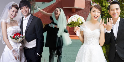 Hình cưới lãng mạn của Minh Hằng từ màn ảnh đến đời thực