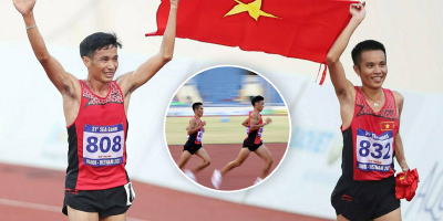 Nguyễn Văn Lai dìu đồng đội cùng đoạt huy chương tại SEA Games 31