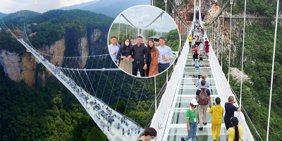 Cầu kính đi bộ kỷ lục ở Mộc Châu đón gần15.000 lượt khách dịp nghỉ lễ