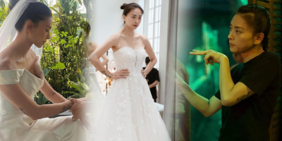 "Đả nữ" Ngô Thanh Vân qua ảnh chụp lén: Lộng lẫy nhất lúc mặc váy cưới