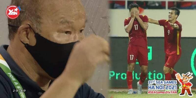 Những giọt nước mắt của HLV Park Hang Seo sau bàn thắng của học trò