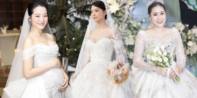 Giá trị váy cưới của 3 nàng dâu tháng 6: Toàn trăm triệu trở lên