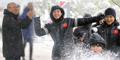 HLV Park lần đầu kể về khoảnh khắc nô đùa dưới tuyết của U23 Việt Nam