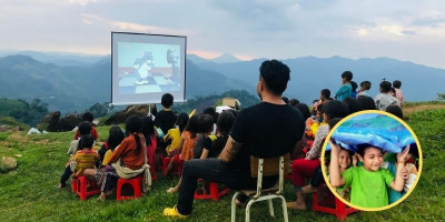 Rạp chiếu phim đặc biệt trên núi: Không bắp, không nước vẫn hút khách