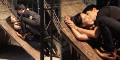 Hậu trường cảnh hôn trong phim của Diệu Nhi - Anh Tú