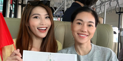 Bà trùm Hoa hậu và dàn Á hậu MGVN đến Indonesia cổ vũ Thiên Ân