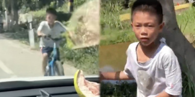 Bé trai 7 tuổi đạp xe 10km về quê, không kìm được nước mắt khi thấy mẹ
