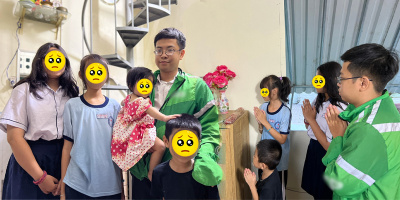 Cậu vừa học vừa làm, thay chị gái làm cha, làm mẹ của 4 đứa cháu thơ