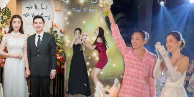 Hoa hậu Tiểu Vy bắt được hoa cưới của các mỹ nhân Việt
