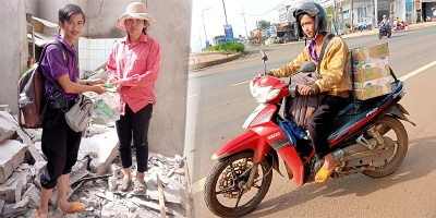 Người đàn ông vượt 1000km giúp đỡ bà con bị thiệt hại sau thiên tai
