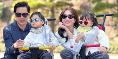 Vợ chồng Hoa hậu Đặng Thu Thảo đưa 2 con đi vi vu Nhật Bản