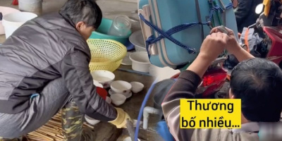 Clip: Bố chồng dậy sớm rửa bát, chăm sóc con dâu chẳng kém con ruột