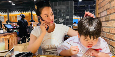 Khung ảnh bình yên của Nhật Kim Anh bên con trai: Mẹ cần như thế là đủ