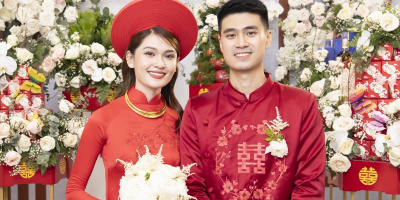 Dàn mỹ nhân Việt khoe sắc với áo dài đỏ trong ngày cưới