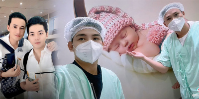 Hà Trí Quang và Thanh Đoàn bay sang Thái Lan đón cặp sinh đôi đầu lòng
