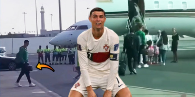 Ronaldo lầm lũi về nước sau thất bại trước Morocco tại World Cup