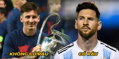 2 "thái cực" của Messi trước và sau khi để râu: Cái nào fan cũng mê