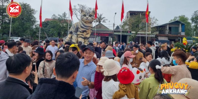 Gần hết Tết, “hoa hậu mèo” Quảng Trị vẫn hút đông người tới “check-in"
