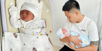 “Hot boy trà sữa” khoe cận mặt quý tử: Món quà valentine quý giá nhất