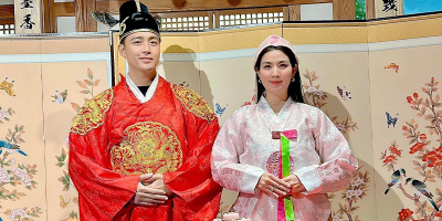 Kha Ly - Thanh Duy diện hanbok tình tứ thực hiện "hấp hôn" ở Hàn Quốc